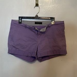 Purple Low Rise Jean Shorts